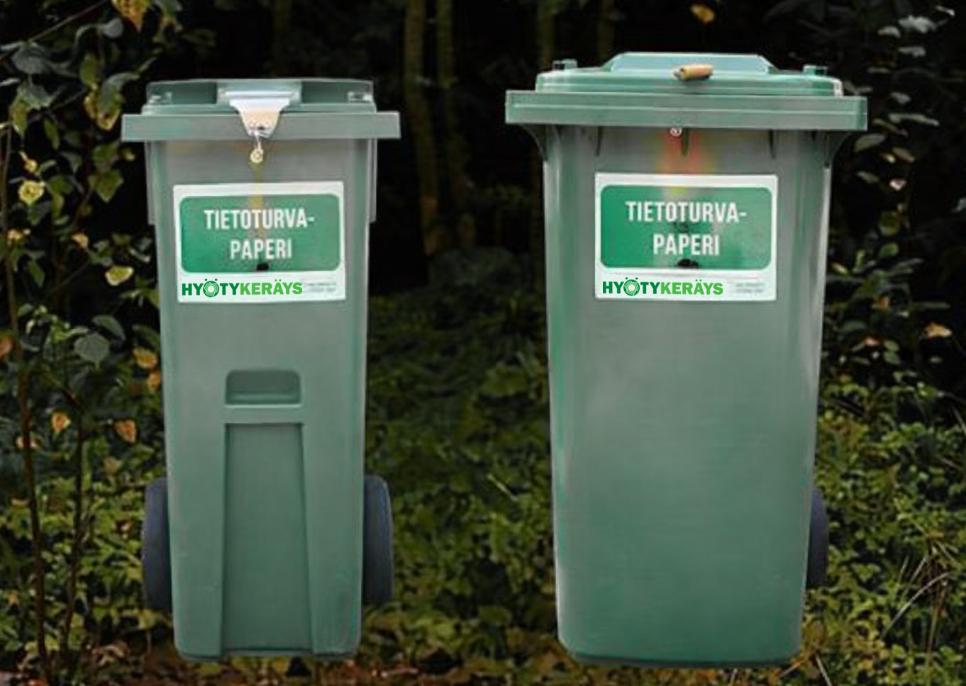 Tietoturva-astiat tietosuojajätteelle Hyötykeräykseltä Pirkanmaalla